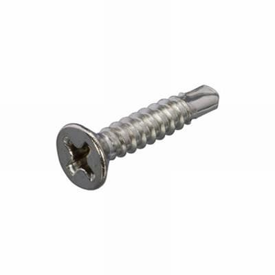 Plaatschroef- Zelfborend-Platkop-Kruiskop. 4.2 x 19mm. lang. Verzinkt. 20 stuks. Ifix.