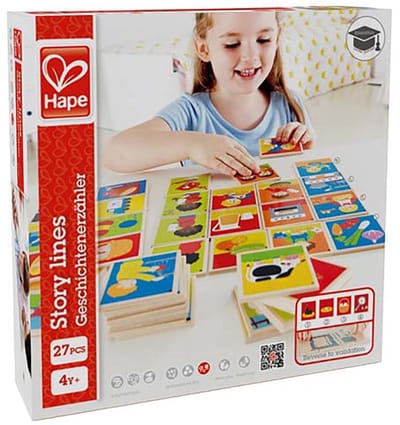 Hape houten legpuzzel Story Lines - educatief speelgoed voor kinderen.