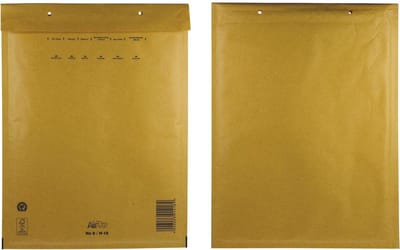 Luchtkussenenveloppen Ft 270 x 360 mm met stripsluiting, bruin, doos van 100 stuks