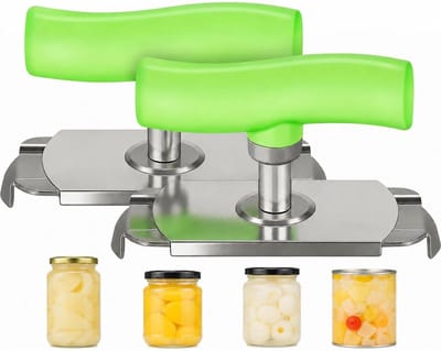 SnelShoppen - Handmatige Flesopener en Blikopener - Verstelbaar Roestvrij Staal - Multifunctioneel Gereedschap voor Artritis en Ouderen - Geschikt voo