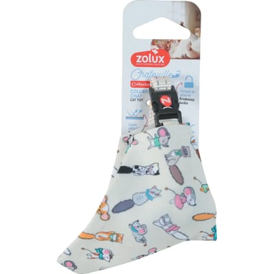 Verstelbare bandana halsband voor katten Zolux