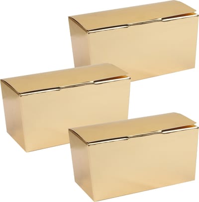 Santex cadeaudoosje/bonbondoosje - 7 x 3 cm - Bruiloft bedankje - 50x stuks - goud - 50 gram