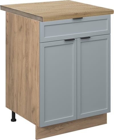 Vicco Fame-Line Keukenonderkast – 60 cm met lade, WB Eik Licht blauw-grijs
