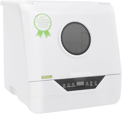Mini Vaatwasser - Compact Apparaat - Snel Schoon Maken - Energiezuinig Ontwerp - 37x39x39 cm - Wit