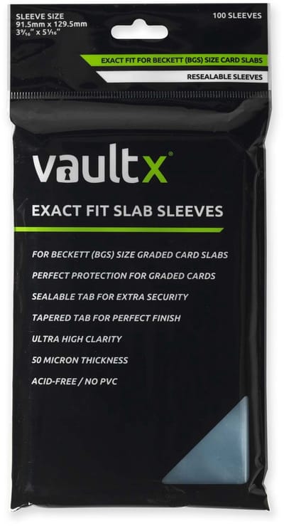 Vault X Exact Fit Slab Sleeves BGS en Soortgelijke - 100 Stuks