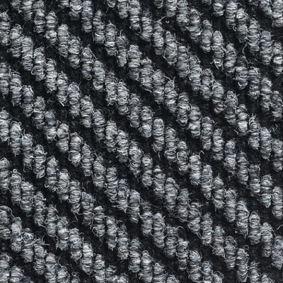 2 St. Tapijttegel grijs/zwart 50x50cm - Naaldvilt - Zwaar woongebruik - deurmat - Balkon tegels - isolerend - Bitumen versterking