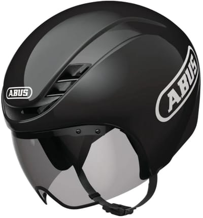 Fietshelm ABUS GAMECHANGER TT 1.1 shiny black L - 57-61 cm - zwart - Geschikt voor gebruik op tijdritfietsen - 390 g