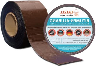 Bitumen Aluminium Tape - Afdichtingsband Dak - Waterdicht Afdichten - Zelfklevend Vanaf 10°C - 10 Meter x 150 mm - Bruin