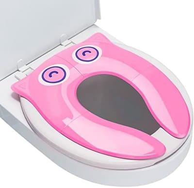 PromoHome Draagbaar Opvouwbaar Kinder Toiletbril Zitje met Opbergtas