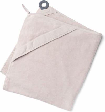 Doomoo - Dry'n Play Almond - Maxi Badcape met bijtrijng - Hou jezelf droog tijdens badtijd - 90X100 cm - bio katoen