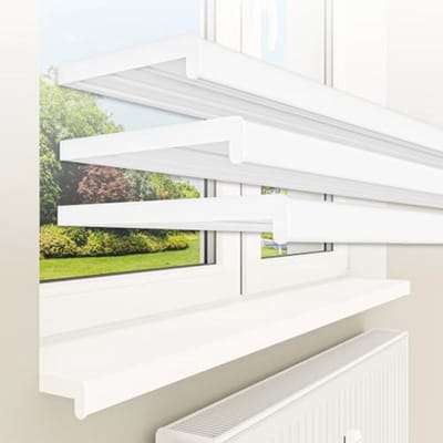 Veelzijdige Vensterbank 20 x 80 cm - Wit Kunststof PVC, Tot 3 Meter, Mat of Glanzend