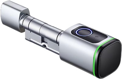 Slim deurslot met vingerafdruk, slimme deurbeveiliging met app bediening, waterdicht en eenvoudig te installeren voor 35-45 mm deuren