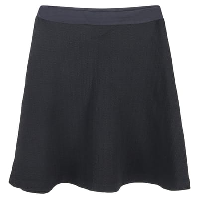 Sandro minirok met textuur en A-lijn model in zwart polyester