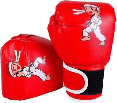Kinder Bokshandschoenen - Sport Handschoenen - Training Bescherming - Ademend Ontwerp - 167 x 249 cm - Rood