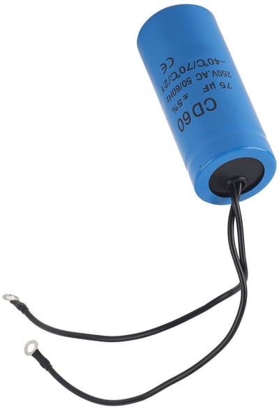 Dailygoody - Motorcapacitor - 75uF - Betrouwbare startcapacitor voor diverse toepassingen - 250V AC - Veilig en duurzaam - Capaciteit - Geschikt