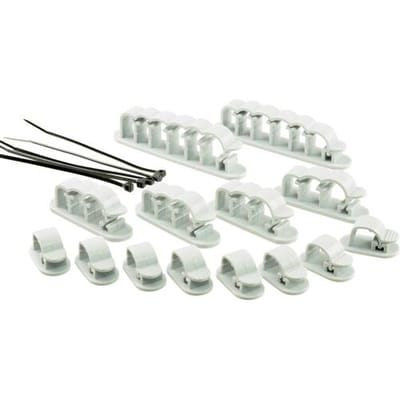 TRU COMPONENTS WCM-SET-TT Kabelhouder Zelfklevend 1386629 Transparant 19 stuk(s)
