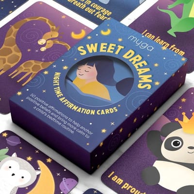 Sweet Dreams: 50 Positieve Affirmatietekaarten voor Kinderen - 3 tot 12 jaar