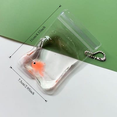 Transparante Goudvis Knijpspeeltje Zacht Schattig Dier Fidget Speelgoed voor Kinderen Volwassenen Decompressie Langzaam Terugverend Speelgoed voor Kind Beste Cadeau gray