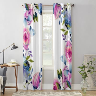 Rode Rozen en Pioenrozen Luxe Raamgordijn voor Woonkamer Slaapkamer Huisdecoratie Keuken voor Raamgordijnen 135W x 115H(cm) x1