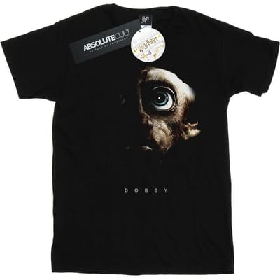 Harry Potter Dames/Dames Dobby Portret Katoenen Vriend T-shirt (Zwart)