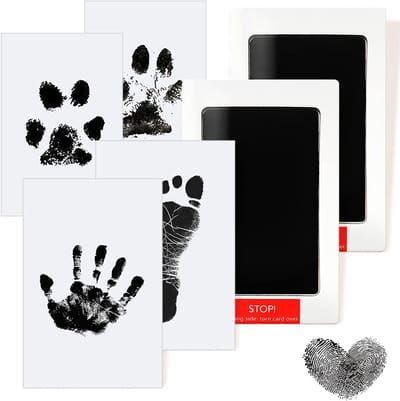 Afdrukset Hand- en Voetafdruk Baby en Huisdier Zonder Knoeiien