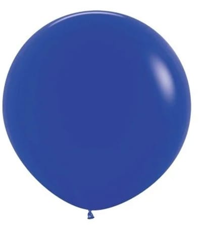 3 x Kobalt Blauwe ( Royal blue) Ballonnen 60 cm doorsnee, 100 % Biologische afbreekbaar, Verjaardag, Feestdecoratie.