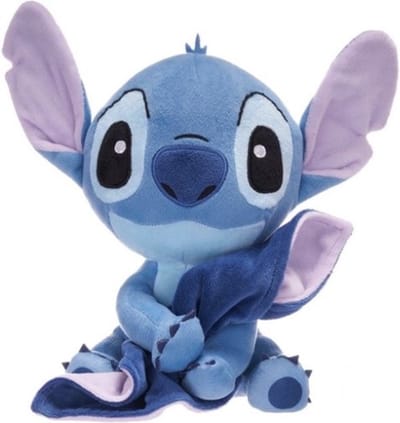 Stitch met Knuffeldoek Disney Pluche Knuffel 30 cm {Disney Baby Plush Toy | Knuffeldoekje voor baby | Zacht lief knuffeldoekje Angel Leroy Stitch | Kraam cadeau | Kraamvisite | Geboorte Kado Zacht}