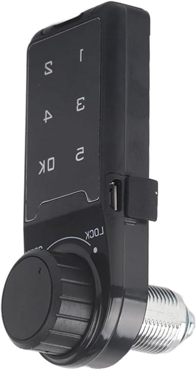 Digitale Elektronische Beveiligingskluis met Aanraaktoetsenbord en Wachtwoordbeveiliging voor School, Sauna, Zwembad, Sportschool en Supermarkt (L = 20mm)