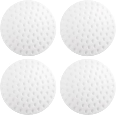 4-stuks anti-bumper pads - Stille deur achterwand anti-bumper pads - Deurstop muurbeschermer - Voor beveiligingsdeurgreep slot muursticker - Deurstop muurbeschermer - Deurgreep bescherming - Eenvoudig te installeren - Wit