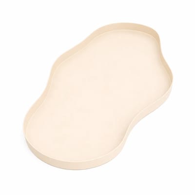 LOFT42 Serva Metalen Dienblad – Beige – 65x37