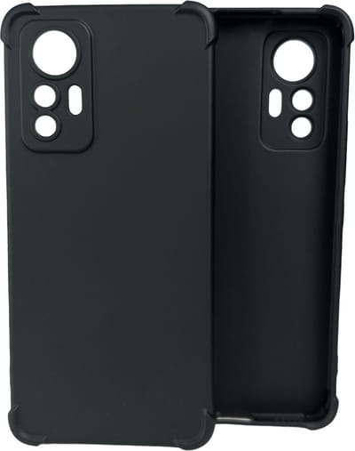 Shockproof Soft TPU hoesje Silicone Case Geschikt voor: Xiaomi 12 Lite - Zwart