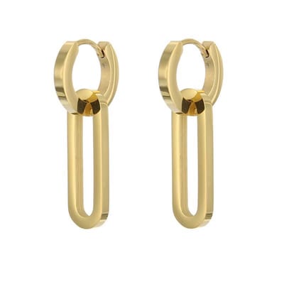 Kalli Oorringen Hoops Chain Goud | 1950