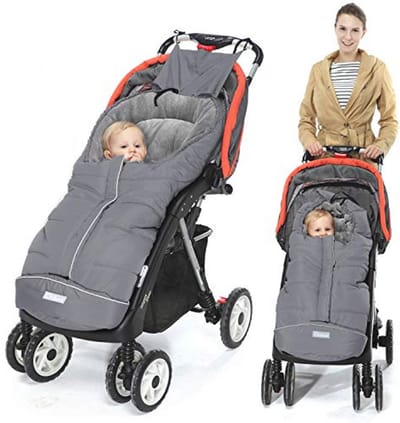 Warme Wintervoetenzak voor Kinderwagens - Waterdicht, Dikke Thermofleece Baby Voetenzak
