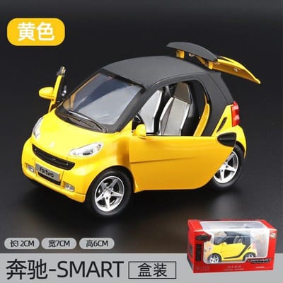 1:32 Mercedes Benz Smart Mini Legering Metaal Diecast Model Auto Simulatie Kinder Speelgoed Verzamelingen Hobby Ornamenten Vakantie Cadeau