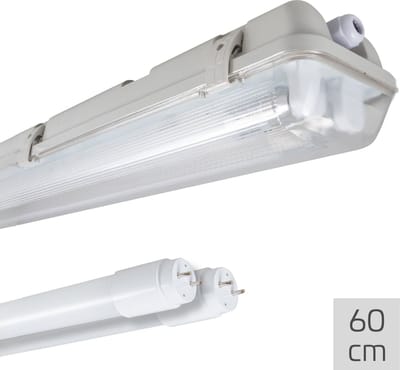 LED's Light LED TL dubbel armatuur 60 cm - Compleet met 2 LED TL buizen 60 cm - 1800 lm - Tl-buizen - Tl-armaturen