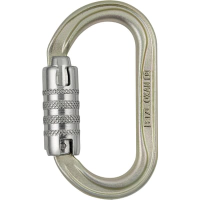 PETZL OXAN TRIACT-LOCK Gold – Hoogsterkte stalen karabiner 38KN (Internationale versie)