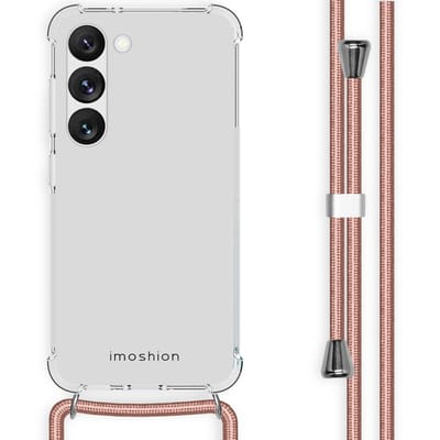imoshion Hoesje - Geschikt voor Samsung Galaxy S23 - Backcover met koord - Rosé Goud