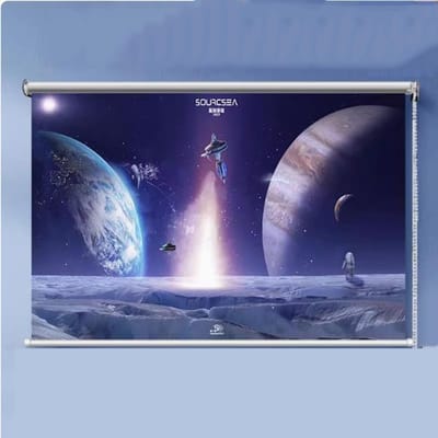 Projectiescherm - Beamer Scherm - Thuisbioscoop Creëren - Draagbaar Anti-vouw - 60 Inch 16:9 - Wit