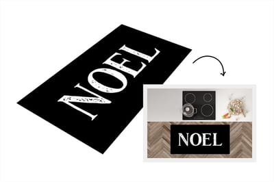 Keukenloper - Loper keuken - Kerst - Spreuken - Noel - Quotes - 120x60 cm - Keukenloper vinyl