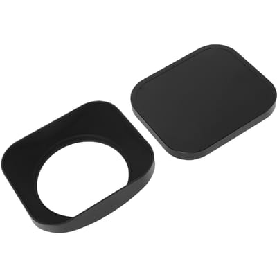Pare-soleil en métal et Ensemble Finition mate Conception filetée Noir Protecteur de pare-soleil 62 mm et black