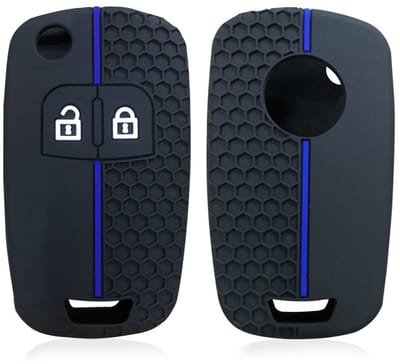 Dailygoods- Autosleutel Hoes Antidiefstal - Premium Siliconen - Lichtgewicht - Schokbestendig - Krassen/Vlekken Bescherming - Geschikt voor Opel - Sleutelcover