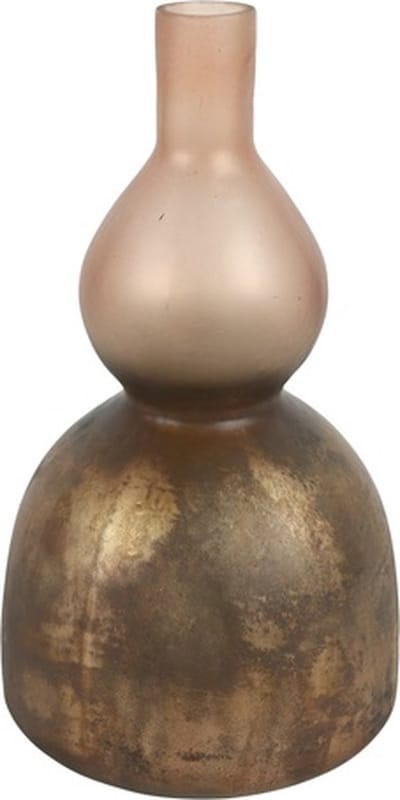 Countryfield Fles Deminique glas L15B15H28CM d.bruin