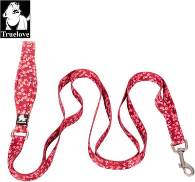 Honden riem - Riem - Hond - Uitlaten - Wandelen - 140 cm - Rood - M