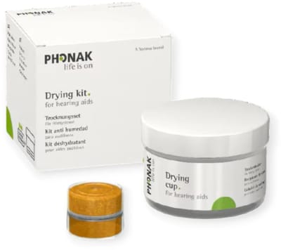Phonak Drying Kit – effectieve bescherming tegen vocht voor hoortoestellen