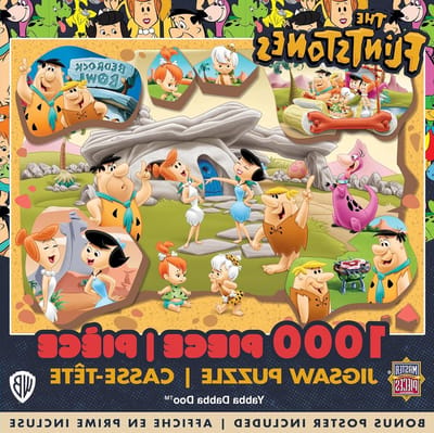 MasterPieces 1000 stukjes puzzel voor volwassenen en gezinnen - The Flintstones - Yabba Dabba Doo - 49,9 cm x 67,9 cm