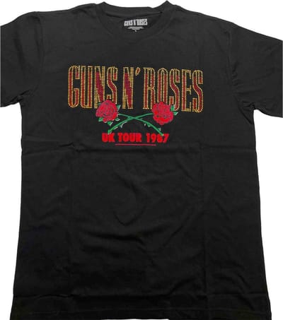 Guns N' Roses - 87 Tour Heren T-shirt - S - Zwart