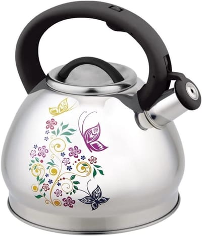 Waterkoker Fluitketel - Theepot Koken - Water Verwarmen - Luid Fluitgeluid - 3 Liter - Blauw