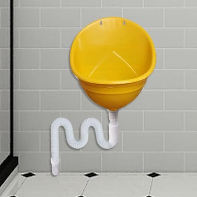 Draagbaar Urinoir - Omleiding Toilet - Outdoor Gebruik - Efficiënte Urineafvoer - 150cm Slang - Geel