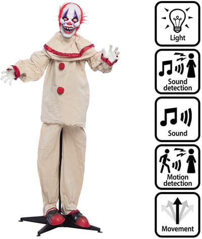 Halloween Bewegende Pop Enge Clown.