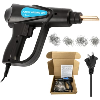 70W hete nietmachine, kunststof lasmachine autobumperreparatieset, tang, 4 soorten plat/buiten US PLUG